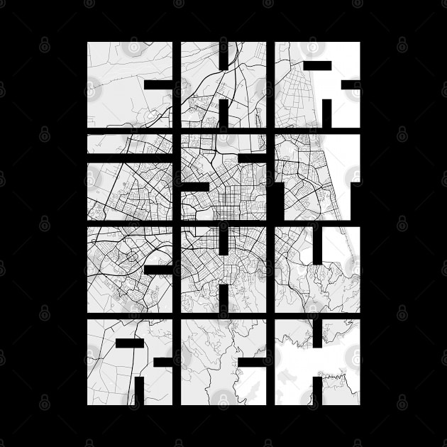 Christchurch, New Zealand City Map Typography - Light by deMAP Studio