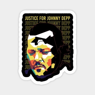 justice for johnny depp on wpap style 1 Magnet