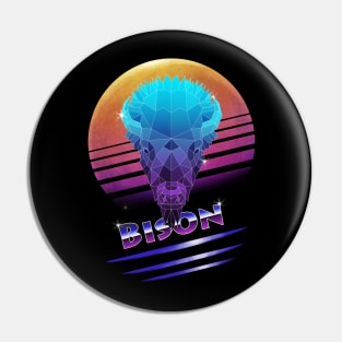 Cyberpunk Bison Pin