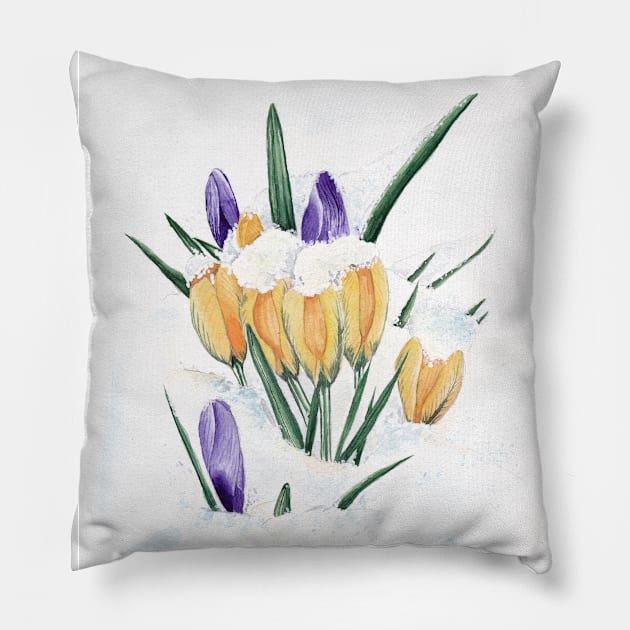 Crocus Pillow by feafox92