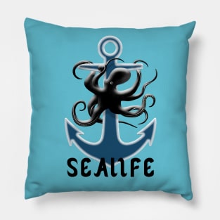 Sealife - Octopus and anchor Pillow