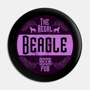 Regal Beagle Purple Vintage Pin