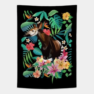 Tropical Rainforest Okapi Tapestry