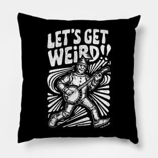 Tin Man Banjo Let's Get Weird! Funny   Oz Fan Art Pillow