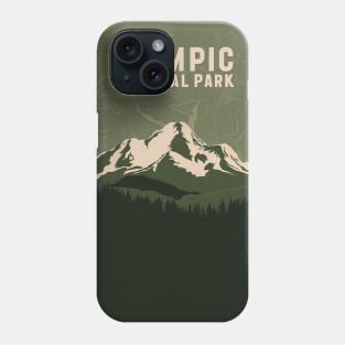 Olympic National Park Travel Art Poster Phone Case