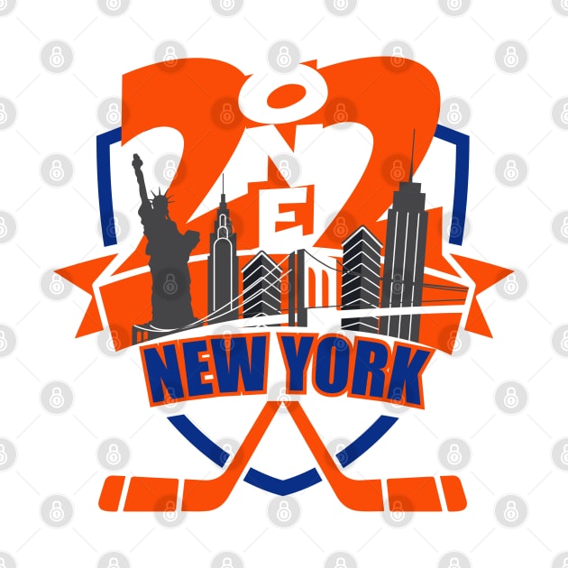 212 New York Hockey Blue/Orange by AssortedRealitee