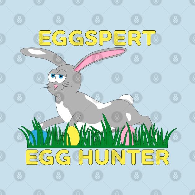 Eggspert Egg Hunter - Gray Easter Bunny by skauff