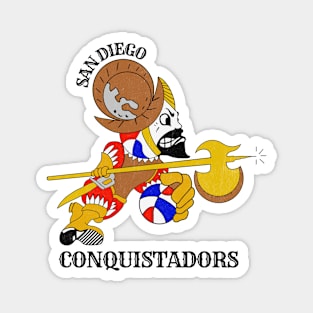 Vintage San Diego Conquistadors Basketball 1972 Magnet