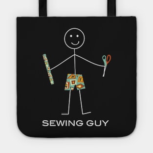 Funny Mens Sewing Guy Tote