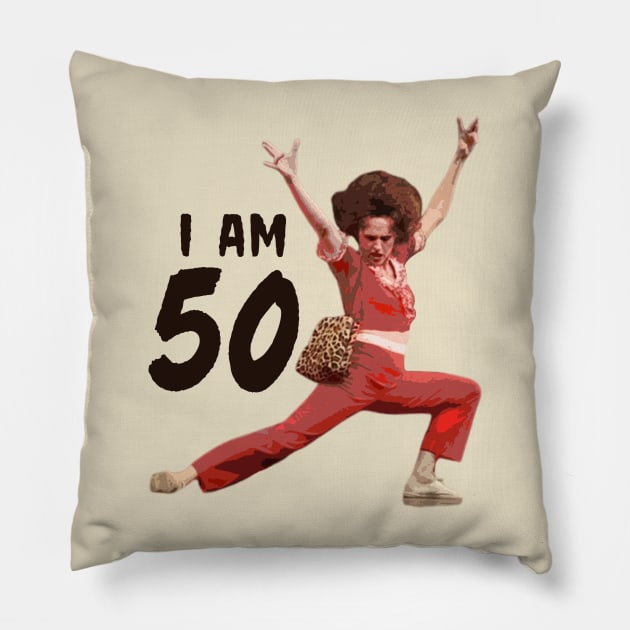 Sally O'Mally I am 50 Pillow by SurePodcast