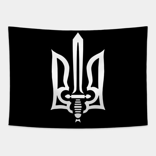 ukraine trident I stand with Ukraine Tapestry by FamiStore