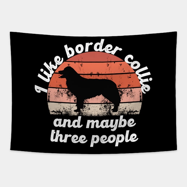 i like border collie and maybe three people Tapestry by hatem