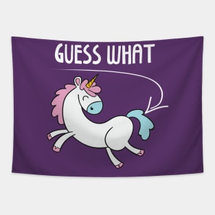 Guess What Unicorn Lover Tapestry