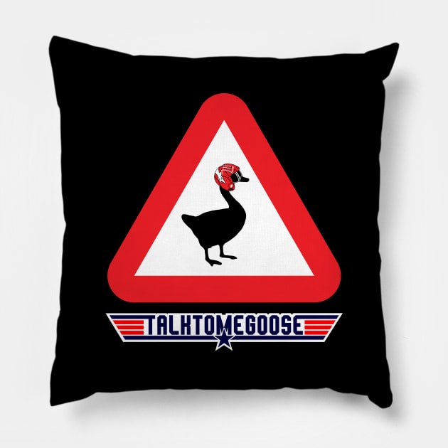 Untitled Talk to me Goose Game Pillow by CCDesign