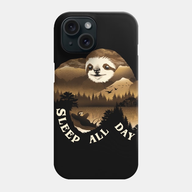 Sleep All Day Phone Case by DANDINGEROZZ