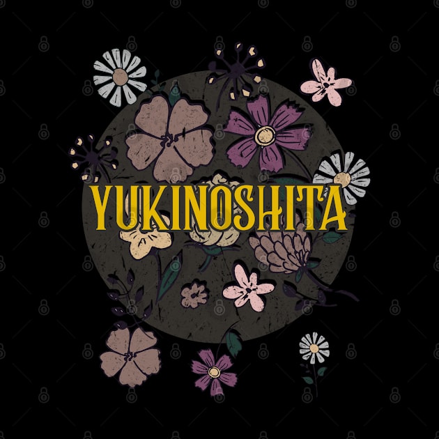 Aesthetic Proud Name Yukinoshita Flowers Anime Retro Styles by Kisos Thass