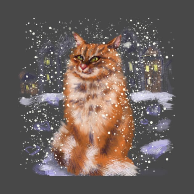 winter cat by Ganna_Panna