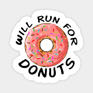 will run for donuts Magnet