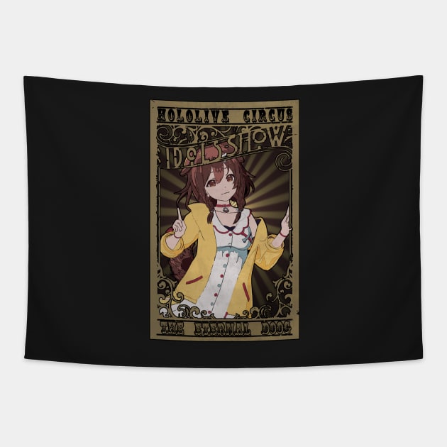 Inugami Korone Hololive Circus Tapestry by TonaPlancarte