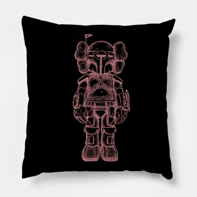 kaws new fiction Pillow by masihtitikterluka