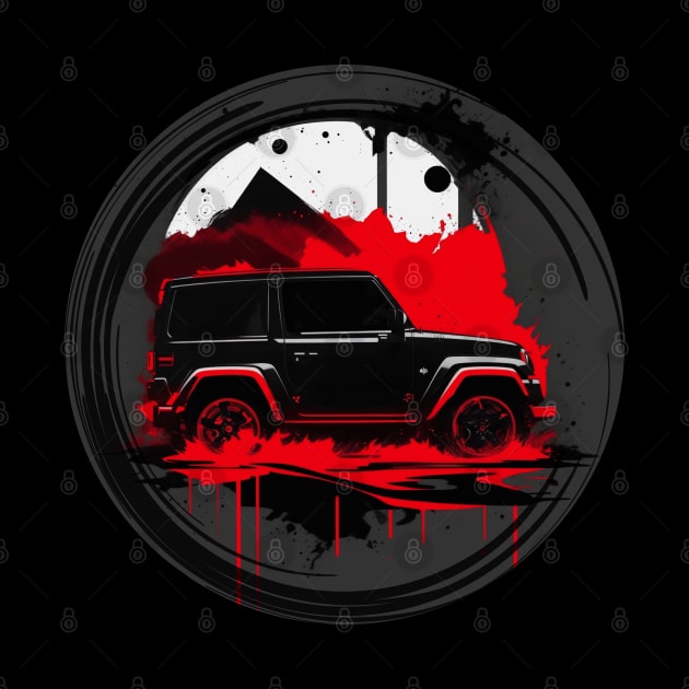 Jeep Vehicle Dark Black design by The Wonder View