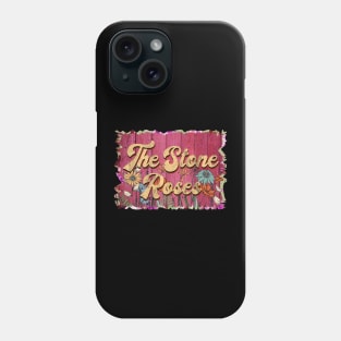 Classic Stone Personalized Flowers Proud Name Phone Case