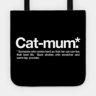 Cat mum Definition Tote