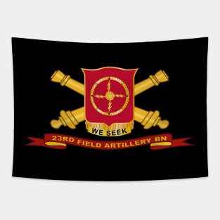 23rd Field Artillery Battalion w Br - Ribbon Tapestry