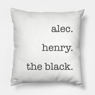 Black Stallion Names Pillow