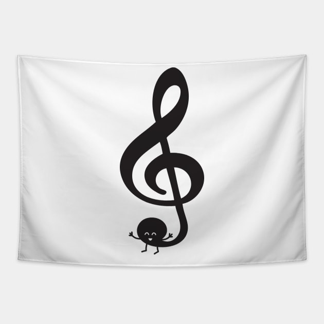 Treble Clef | by queenie's cards Tapestry by queenie's cards