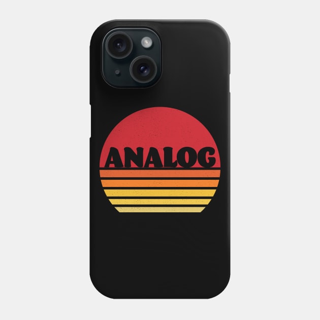 Retro Aesthetic Analog Sunset Phone Case by Analog Designs