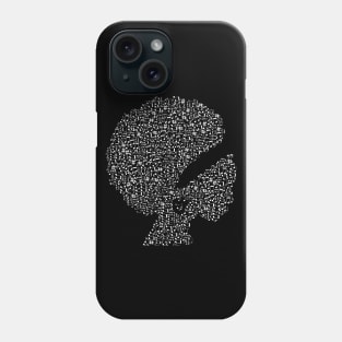 African American Woman With Music Notes Phone Case