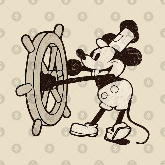 Steamboat Willie Vintage by Pandadattarry