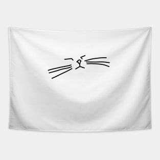 Minimal Cat Animals Doodle Tapestry