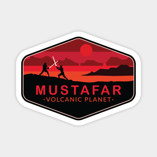 Mustafar volcanic planet Magnet by Space Club