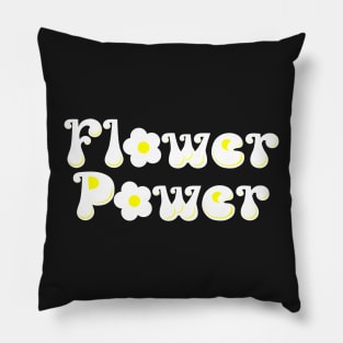 White and Yellow Floral Pattern Pillow