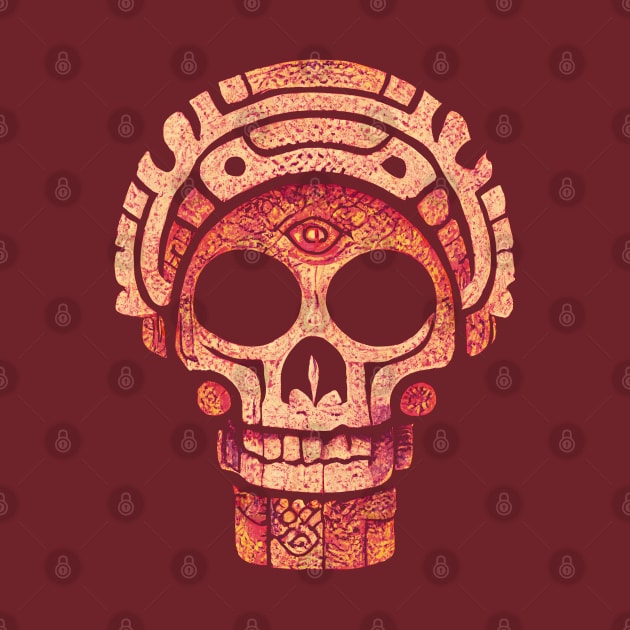 Mayan Tribal Skull by TMBTM