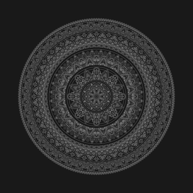 White Mandala by mjmillustration