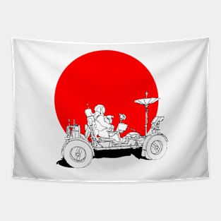 Space Car Tapestry