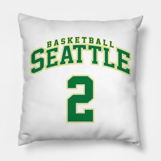 Seattle Basketball - Player Number 2 Pillow