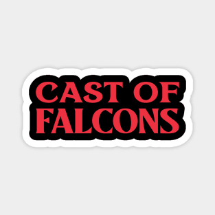 Cast of Falcons Collective Animal Bird Nouns Magnet