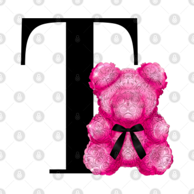 Monogram Teddy Bear T - T - Phone Case