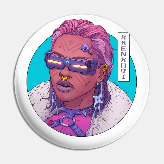 Kiri Sako Circle Design Pin by KAENKODI