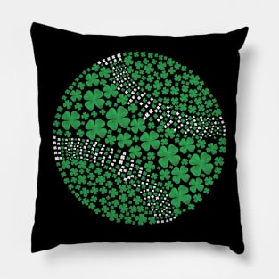 Shamrock Baseball Lovers Happy St Patricks Day Men Women Kids Pillow