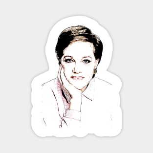 Julie Andrews Outline Magnet