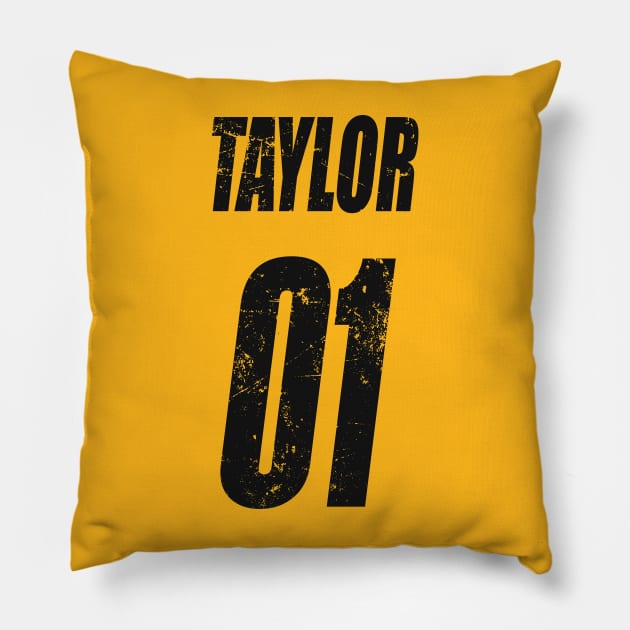 Team BART - Taylor 01 Double Sided Pillow by Hucker Apparel