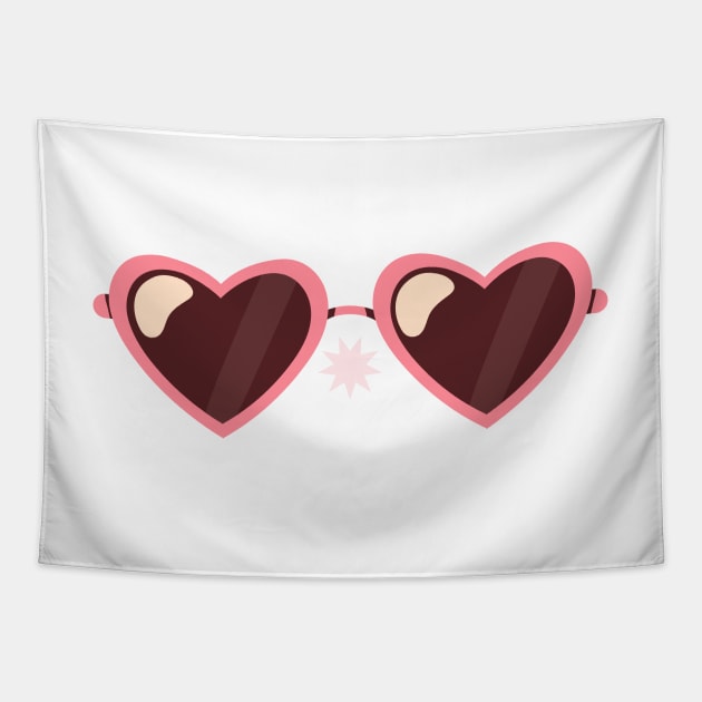 Heart Shaped Sunglasses Tapestry by Islanr