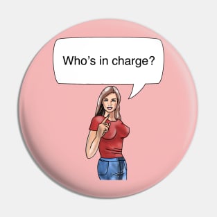 Women Pointing (In Red) Pin