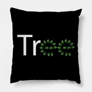 creative design of the word tree Pillow