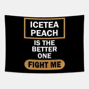 Anti Ice Tea Lemon for Peach Funny Saying Tapestry